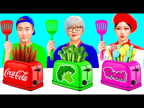 Видео: Кулинарный Челлендж: Я против Бабушки | Смешные Рецепты с Едой ToonDO Challenge
