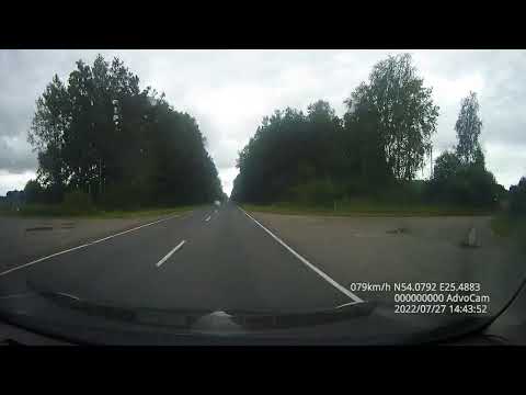 Видео: Р-89 Лида-Трокели-Геранены-граница Литовской Республики (Геранены). Обратное направление 3