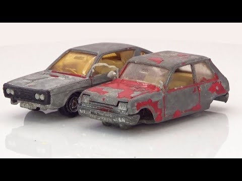 Видео: Реставрация двух редких моделей Majorette Renault 5 и Renault 17.