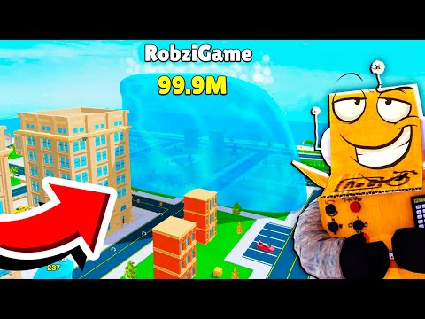 Видео: СТАЛ САМЫМ ГИГАНТСКИМ ЦУНАМИ В МИРЕ! ЧЕЛЛЕНДЖ НУБ И ПРО ВИДЕО ROBLOX