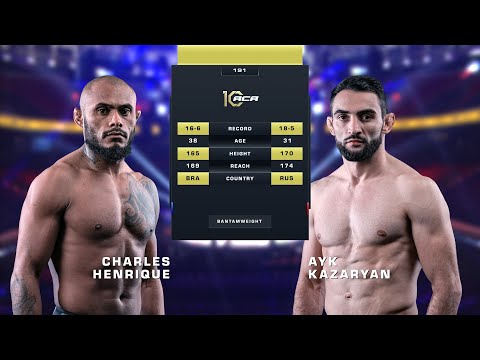 Видео: Чарльз Энрике vs. Айк Казарян | Charles Henrique vs. Hayk Kazaryan | ACA 191