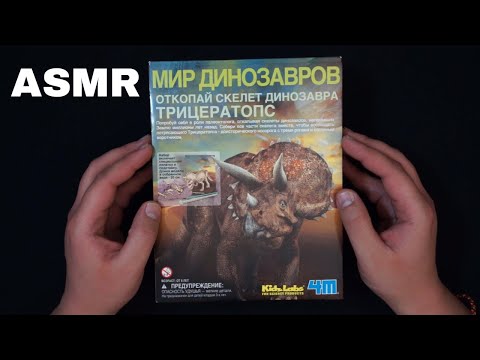 Видео: АСМР Юный археолог 4 Скелет Трицератопса
