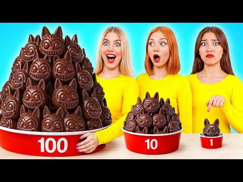 Видео: 100 Слоев Еды Челлендж | Забавные Кухонные Лайфхаки от Multi DO Joy