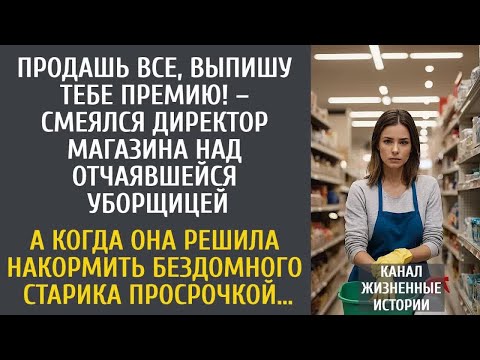 Видео: Продашь все, выпишу тебе премию! – смеялся директор магазина над отчаявшейся уборщицей…
