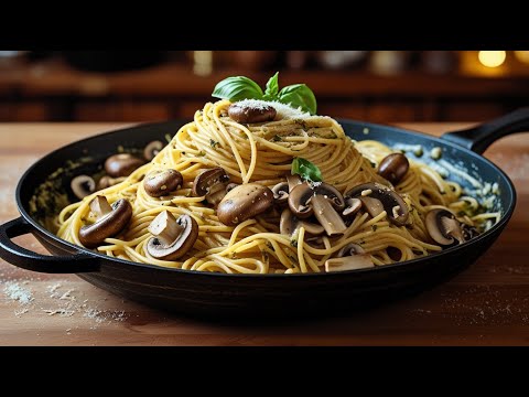 Видео: Невероятно вкусные спагетти с грибами всего за 10 минут! Этот ужин вас порадует!