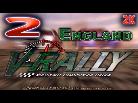 Видео: V-Rally: Multiplayer Championship Edition 🔵 Прохождение 🔵 № 2 England ( Англия ) 🔵 2k