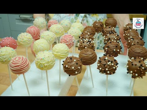 Видео: ⚡Кейк - попсы (Cake Pops) или бисквитные пирожные на палочке! Шоколадные и ванильные