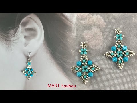 Видео: Серьги с крестообразным узором
