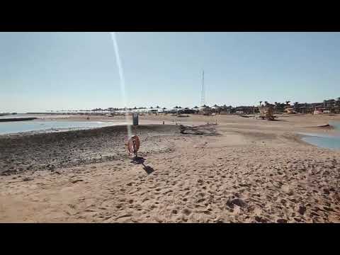 Видео: ОБЗОР ПЛЯЖА ОТЕЛЯ LONG BEACH RESORT HURGADA🌱УТРО. ОТЛИВ. ИЮНЬ 2025