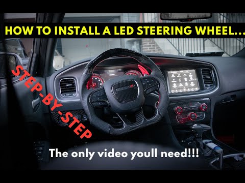 Видео: КАК УСТАНОВИТЬ РУЛЬ (СВЕТОДИОДНЫЙ КАРБОН) ШАГ ЗА ШАГОМ | DODGE CHARGER SCAT PACK 2019 ГОДА.