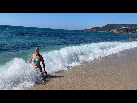 Видео: 4 ❗️ Турция пляж Клеопатра, отдых на средиземном море!  #море #алания #отдых #турция 
