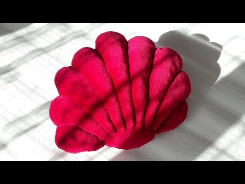 Видео: Подушка из ракушек | Бархатная подушка | сделай сам