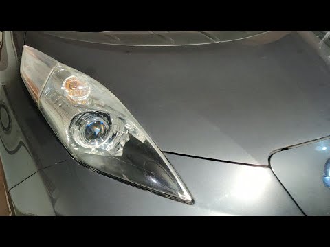 Видео: Установка Bi LED лінз на NISSAN LEAF