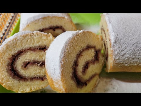 Видео: The Easiest Swiss Roll Cake | Пандишпаново Руло