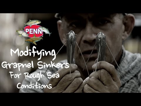 Видео: Укрепление грузил абордажных кошек для использования в бурном море
