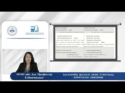 Видео: Элсэлтийн шалгалт - 2024  Монгол хэл