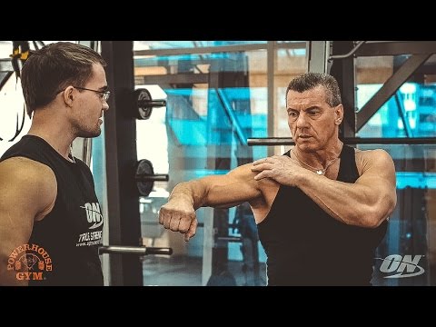Видео: Александр Яшанькин и Артем Диянов тренировка травмированных плеч (часть 1)