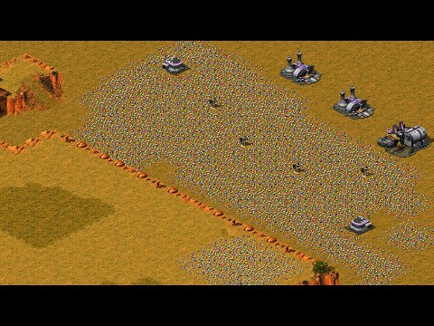 Видео: Red Alert 2 | Месть Юрия | 7 на 1 | Новая карта Heavy Gunner от AP Extra Hard AI