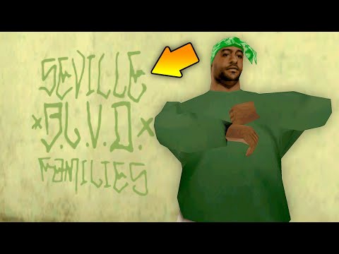 Видео: Почему банда СЕВИЛЬ враждовала с ГРУВ в GTA: San Andreas ?!