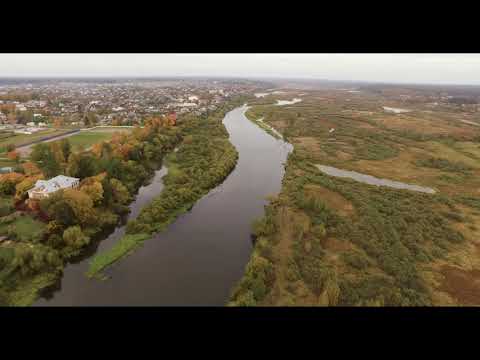 Видео: Березино река Березина с высоты птичьего полета.
