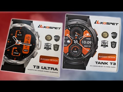 Видео: ШИКАРНЫЕ ЧАСЫ KOSPET TANK T3 ULTRA C GPS И KOSPET TANK T3