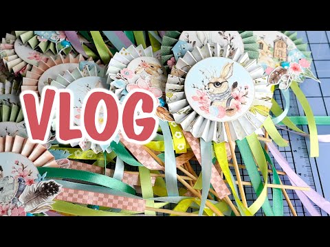 Видео: Scrap VLOG №20 ч.1/ Покупки, топперы на Пасху, кружево из секонда/ Скрапбукинг