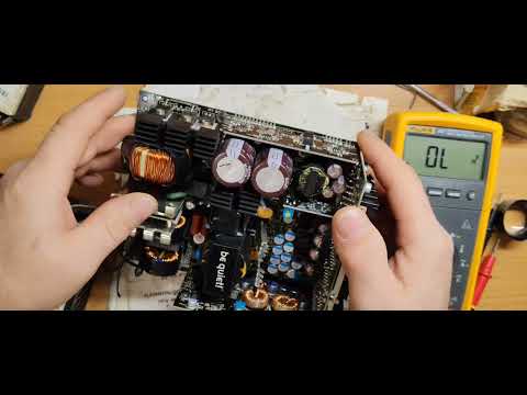 Видео: Bequit DARK POWER 12 titanium 1000Вт. Не запускается.