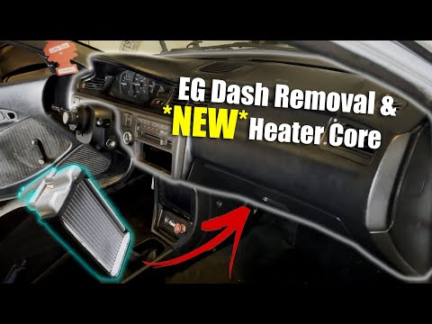 Видео: Установка *НОВОГО* радиатора отопителя для моего хэтчбека EG (снятие приборной панели Honda Civic...