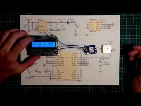 Видео: GPS module NEO-6M из магазина Mega Semi. GPS часы на LCD