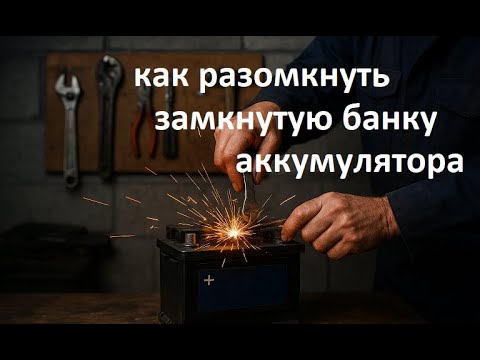 Видео: #Аккумулятор.  ⚡ Как разомкнуть замкнутую банку аккумулятора! Реальный способ восстановления АКБ 🚗🔋