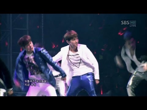 Видео: Донг Банг Шин Ки [Гуманоиды] @ SBS Inkigayo Популярная песня 20121125