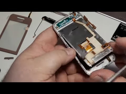 Видео: Ремонт Samsung S5230. Замена экрана тачскрина проверка тест