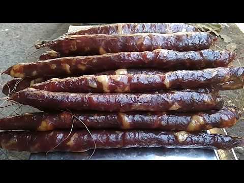 Видео: Домашняя сырокопченая колбаса, старинный рецепт.