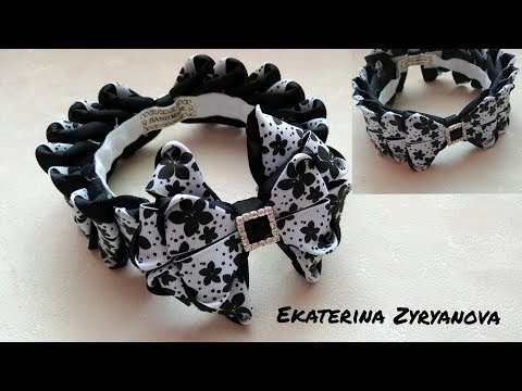 Видео: Школьная резинка на пучок/School elastic band on a bun/Ekaterina Zyryanova