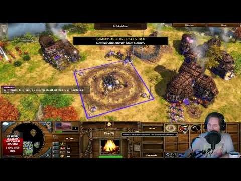 Видео: Age of Empires III: The WarChiefs. Оригинал. Пробуем дополнение про индейцев. Первые часы игры.