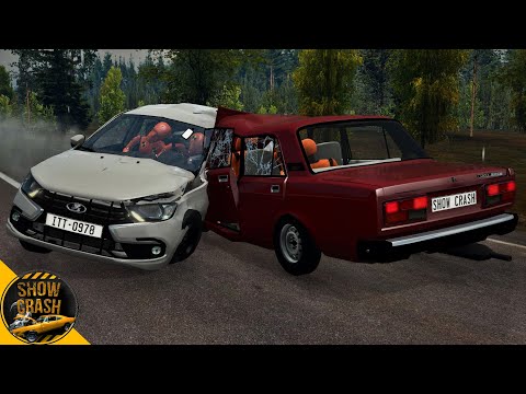Видео: BeamNG Drive - Лада Гранта VS Ваз 2107 | ЖЕСТКАЯ Авария Приоры | Реконструкции Аварий