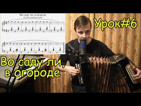 Видео: Во саду ли, в огороде. Разбор на гармони по нотам. Урок#6 ШКОЛА ГАРМОНИ С НУЛЯ Котова Александра