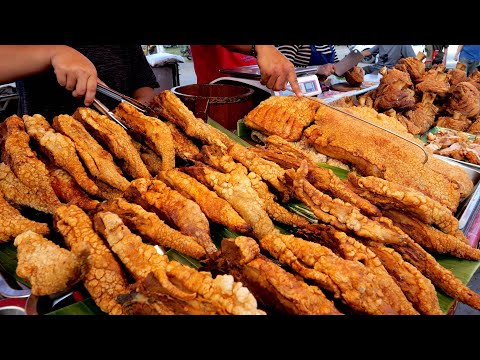 Видео: Рай для любителей мяса! жареные, тушеные, тушеные! Популярные тайские уличные мясные блюда | Таиланд