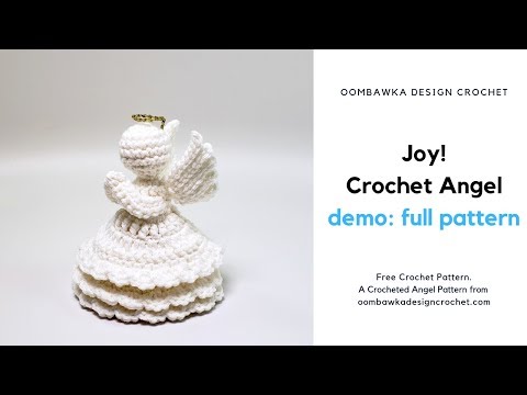 Видео: Джой. Бесплатная видеосхема вязания крючком ангела.