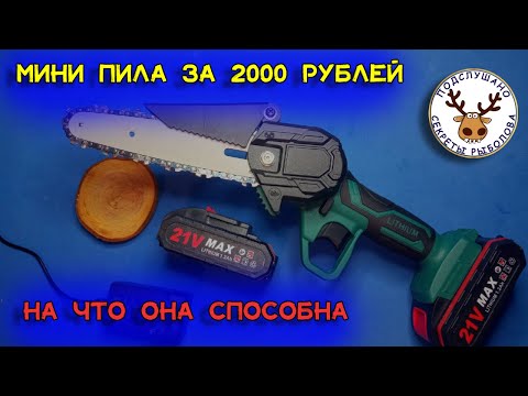 Видео: Мини пила аккумуляторная за 2000 рублей  Что может мини-пила  Собираю пилу вместе с вами