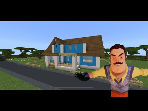 Видео: Как построить дом привет соседа из игры Hello Neighbour в майнкрафт