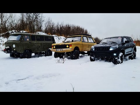 Видео: Буханка НАКАЗЫВАЕТ Land Rover и LC PRADO 150 ... RC OFFroad 4x4