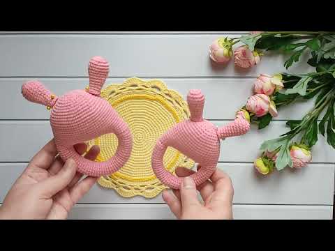 Видео: Погремушки крючком: мой первый опыт