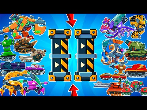 Видео: ВСЕ 21 ТАНКОВ и Бустер СТЕНА СРАЖАЮТСЯ в БОЯХ 2 на 2! Игра про Танки - Hills of Steel