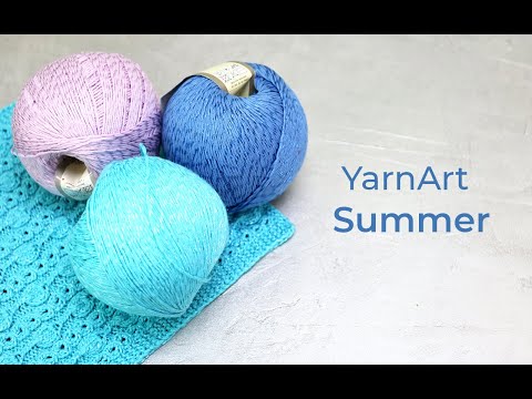 Видео: ☀Хлопок с вискозой. Summer YarnArt. Обзор пряжи