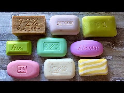 Видео: ASMR Soap cutting | Soap Carving|Резка мыла  | ASMR