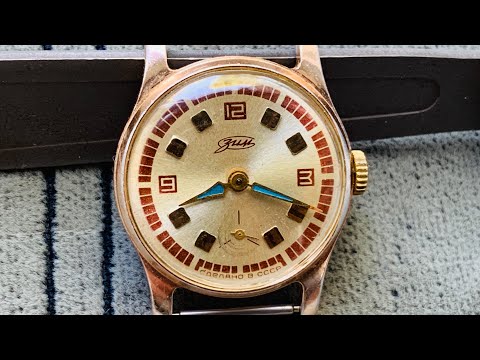 Видео: Early Soviet Watch ZIM Pobeda 15 jewels 4Q-1955 2 MChZ made in USSR/ЗИМ Victory classic design uhren