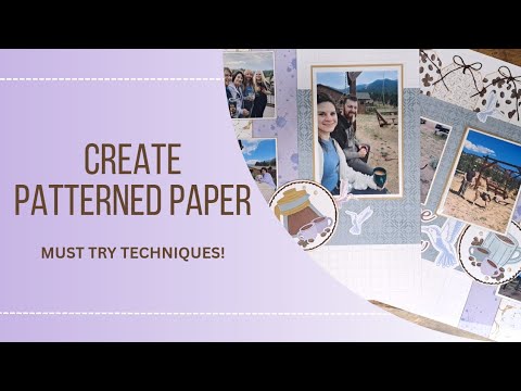 Видео: Обязательно попробуйте техники создания узорчатой ​​бумаги