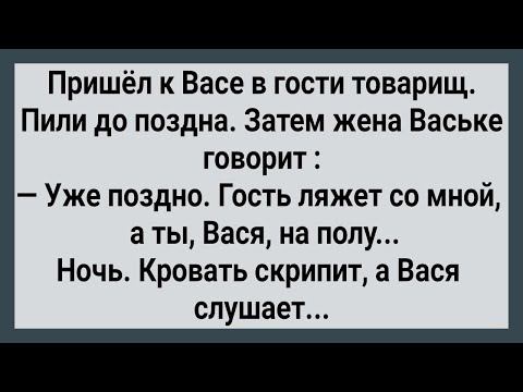 Видео: Как Васина Жена с Гостем Легла! Сборник Свежих Анекдотов! Юмор!
