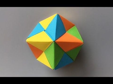 Видео: ABC TV | Как сделать 3D Origami Ball № 3 - Учебник по ремеслу